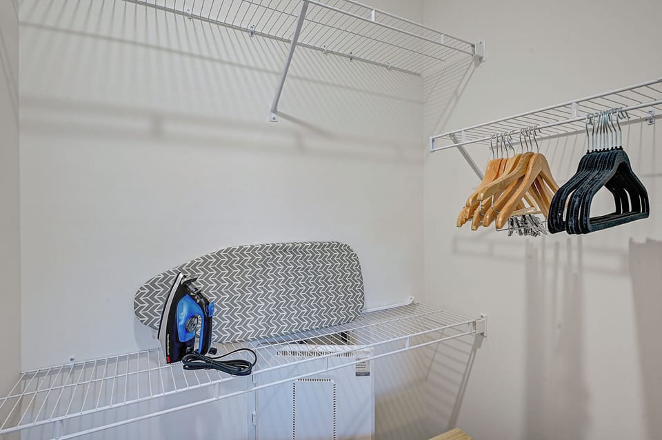 Ironing board and Hangers