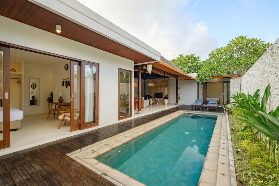 Serene villa with a private pool, inviting relaxation in a sun-kissed retreat.
