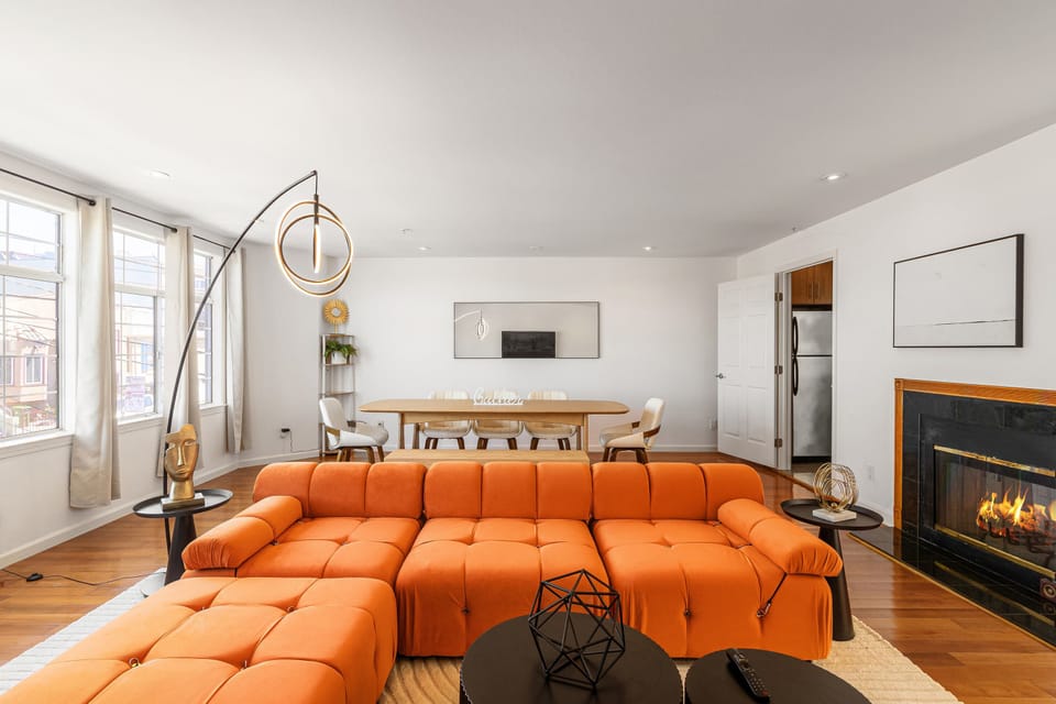 Expansive layout with natural light