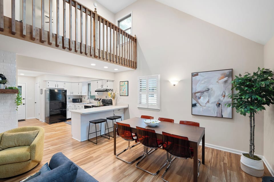 Dining area and kitchen view