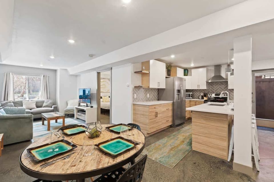 Kitchen and dining area