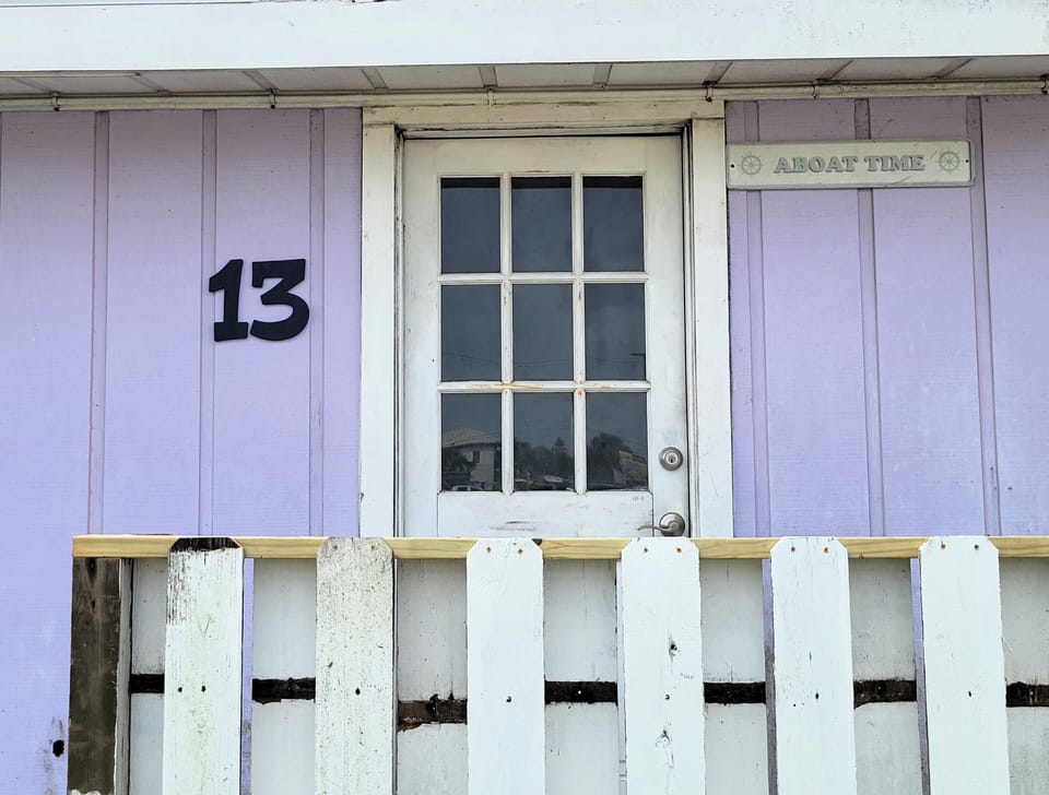 Cottage 13 is a 2 BR/1 Bath cottage with a large living area and full kitchen