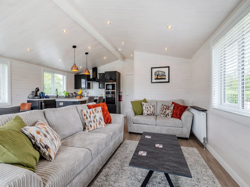 Open plan living space | Berberis Lodge, Willington, near Derby