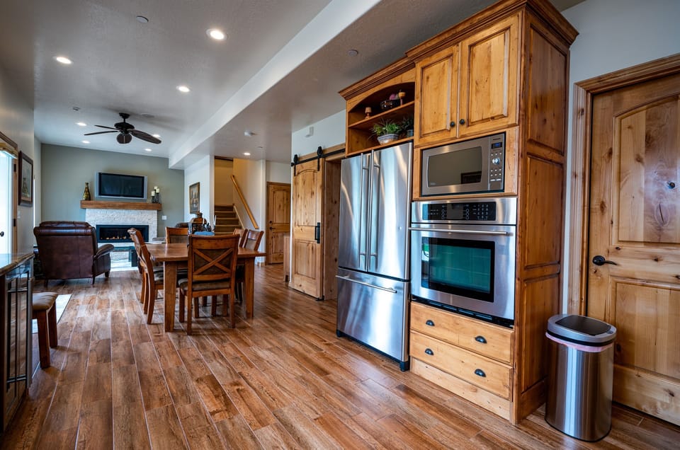 Seamless Open Concept: Kitchen, Dining, and Living Room Flow Together.