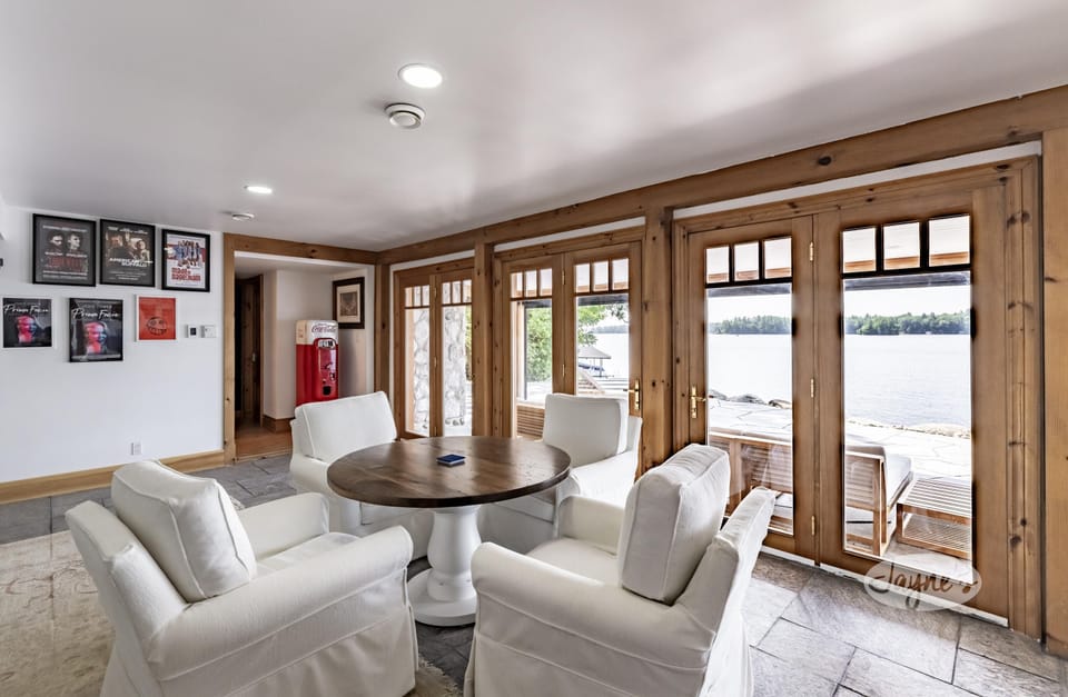 Recreation Room &amp; Seating Area - Lower Level