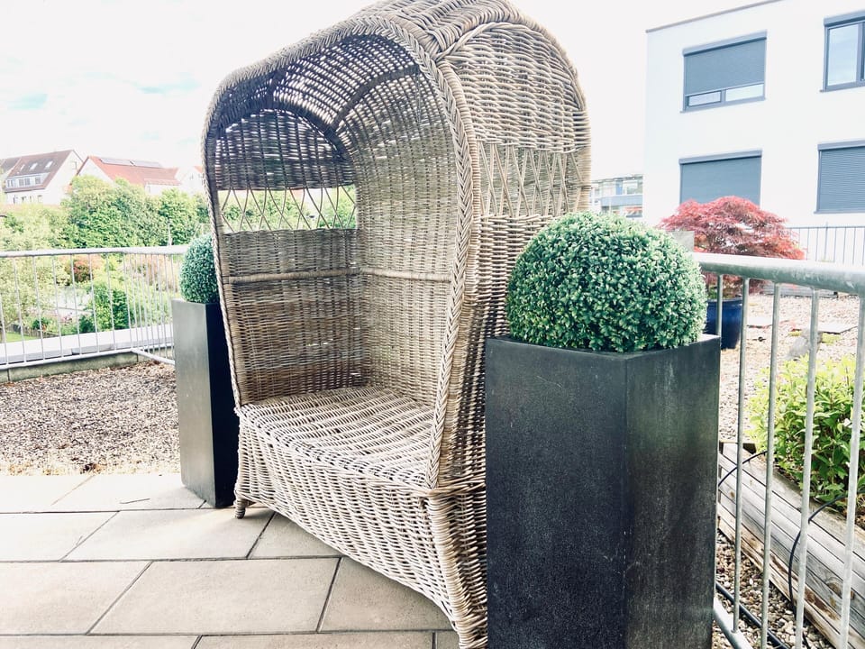 Dachterrasse mit Strandkorb