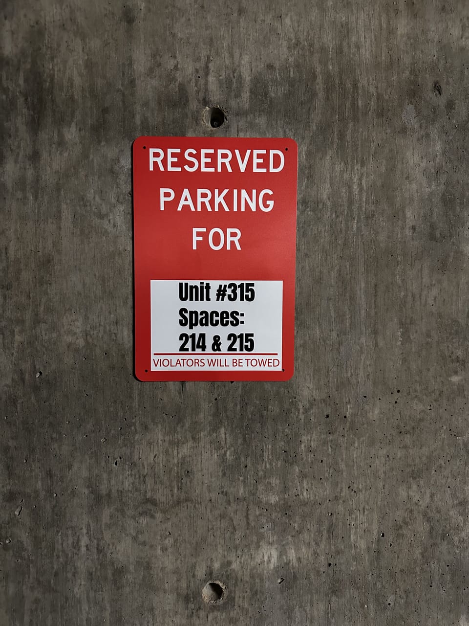 2 Reserved Parking Places
