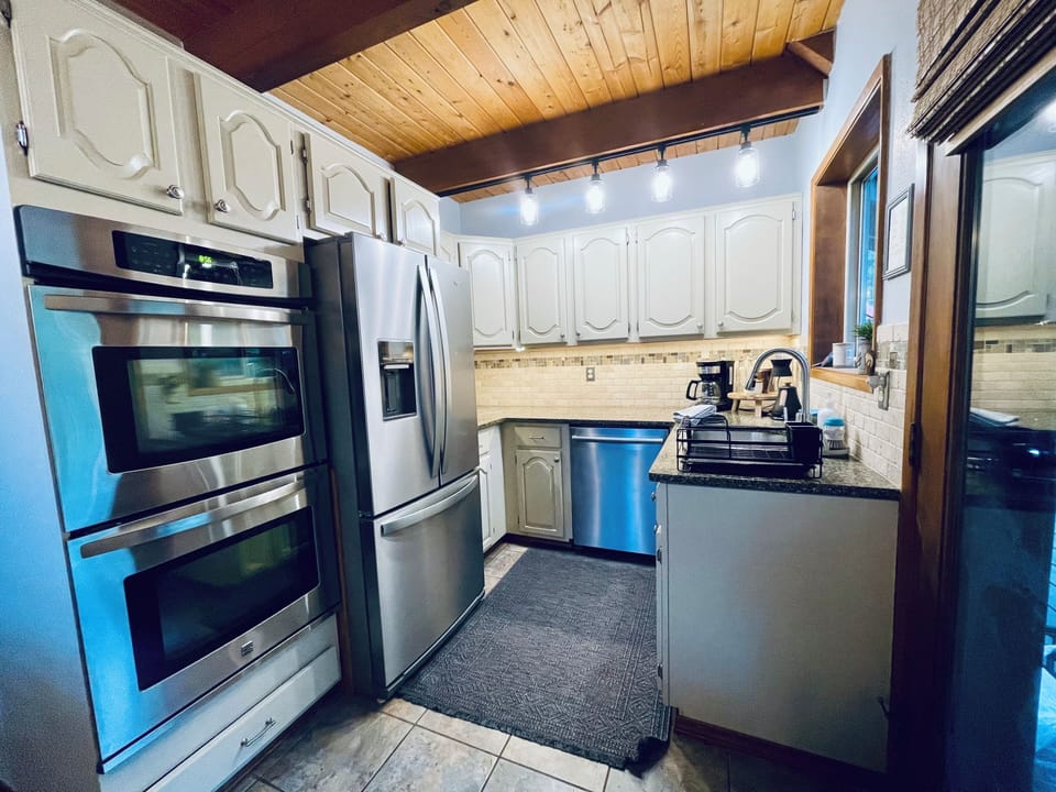 Fully equipped kitchen with most everything you'll need. 