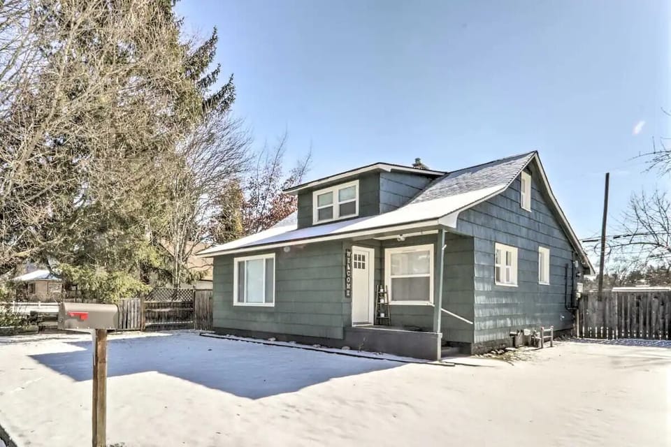 Home entry, there are a few stairs to enter in the front or back.