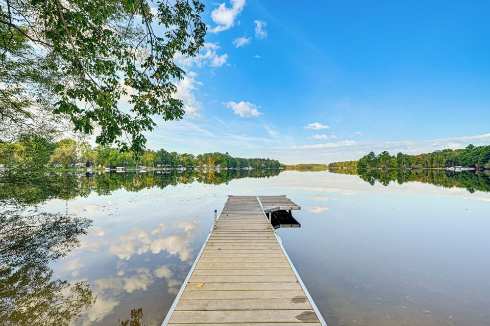 Private Dock | Mayflower Lake Access