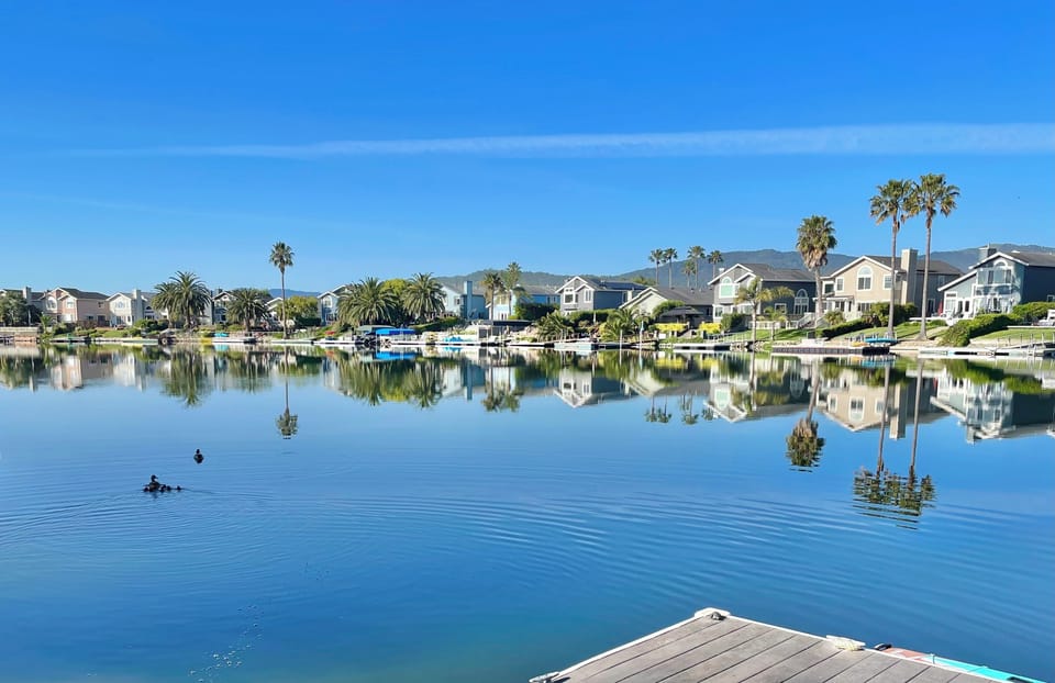 South facing view from private dock 