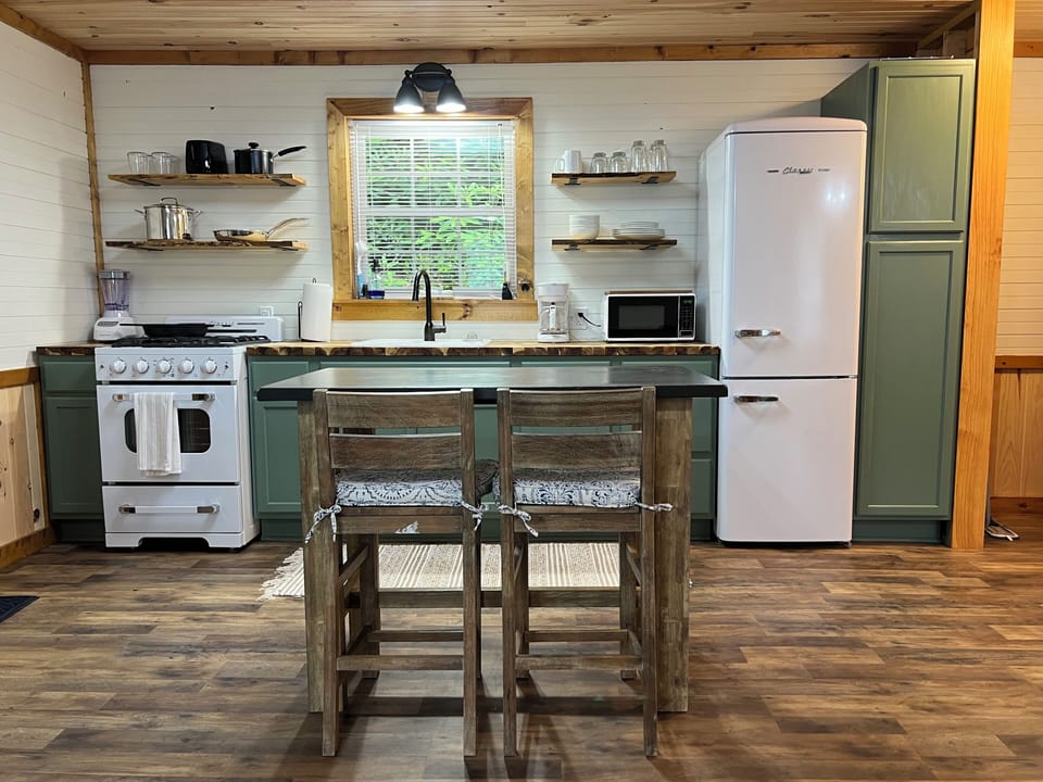 Dining area and kitchen
