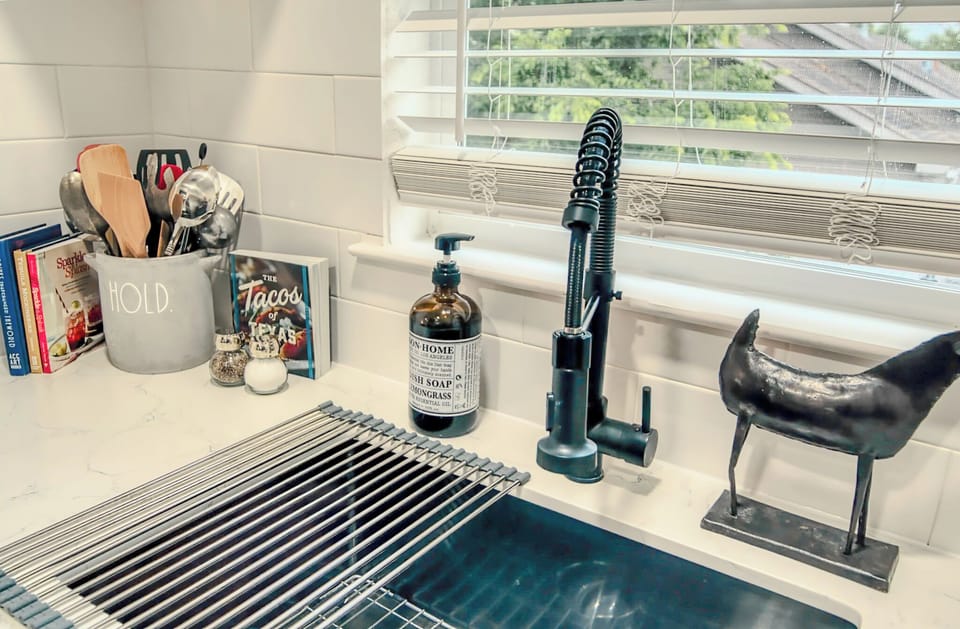 Updated kitchen makes cooking a breeze.