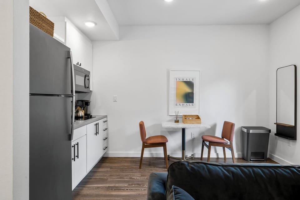 Dining area and kitchenette