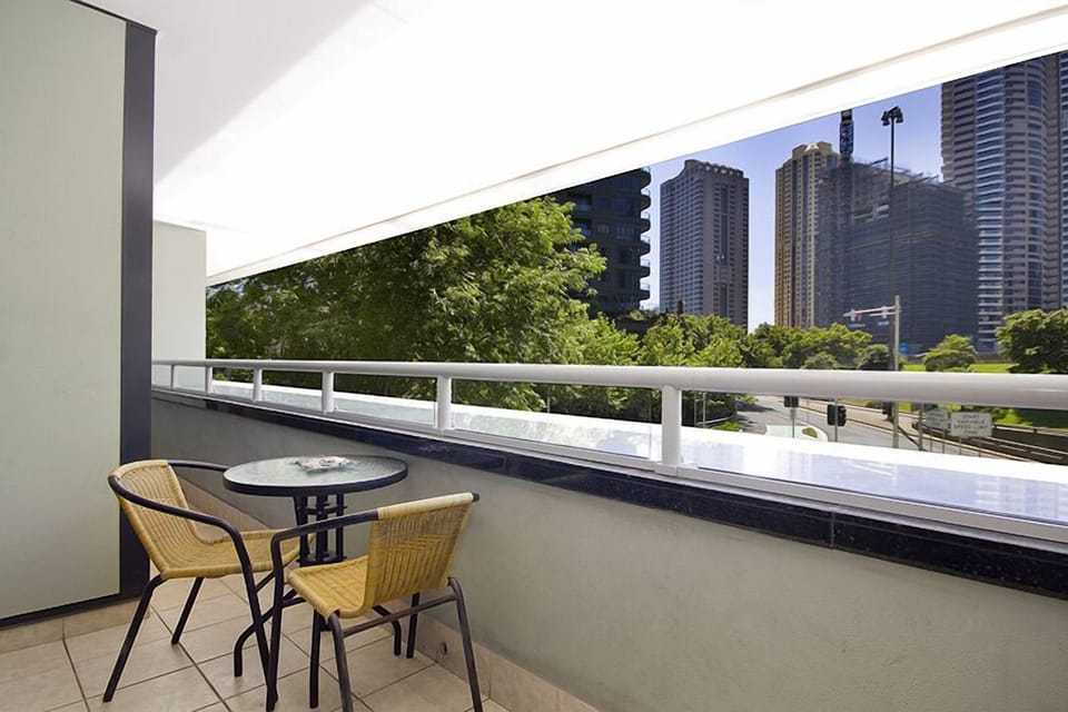 Small balcony facing street/double insulated glass so very quiet