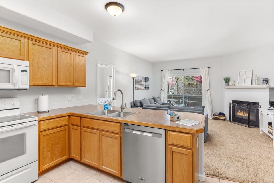 Enjoy our fully stocked kitchen.