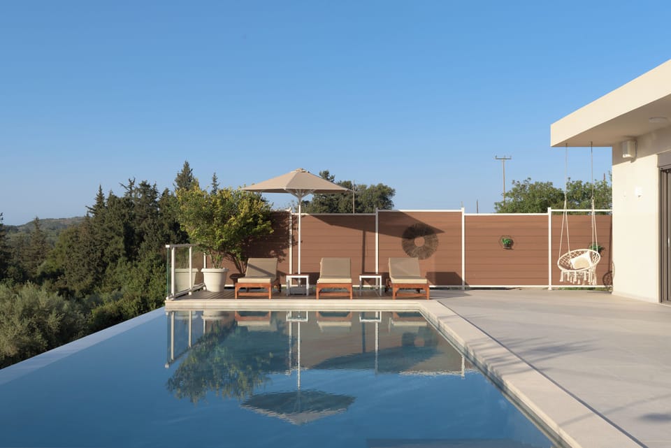 Tranquility unfold at the 45m² pool.