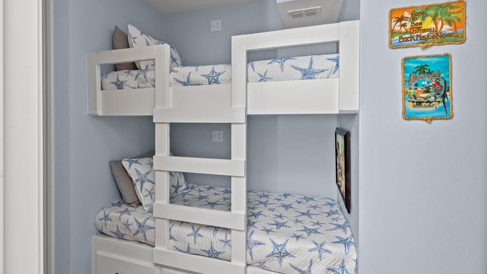 Bunks that are twin size.