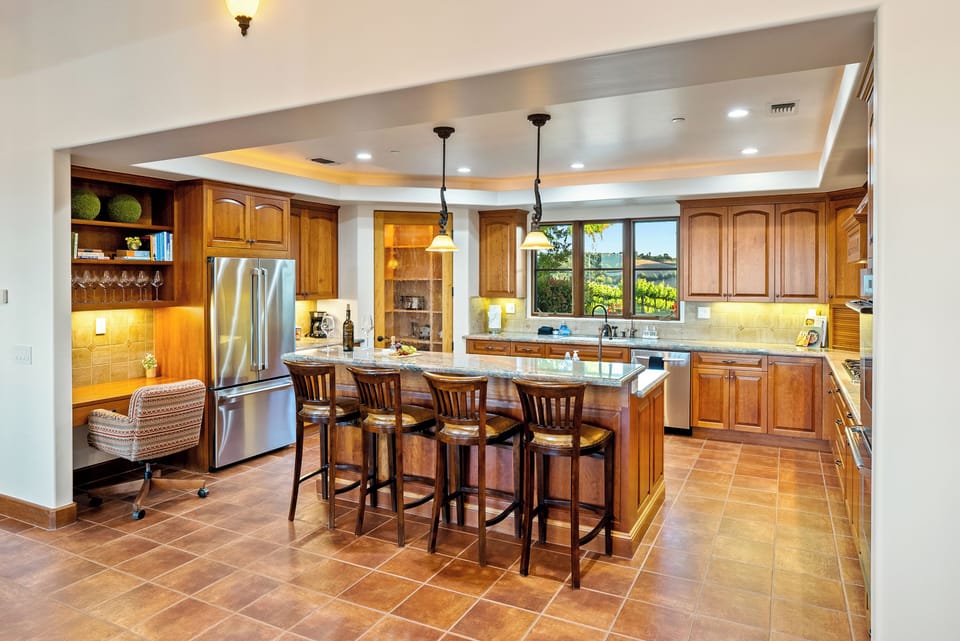 Work on your laptop or just sit at around the island and enjoy t