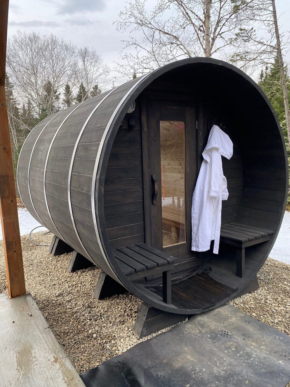 Step in, relax, and let the heat work its magic.