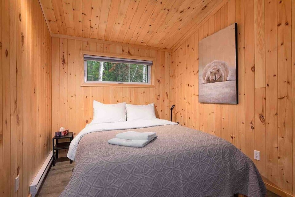 Rest easy in your forest hideaway.