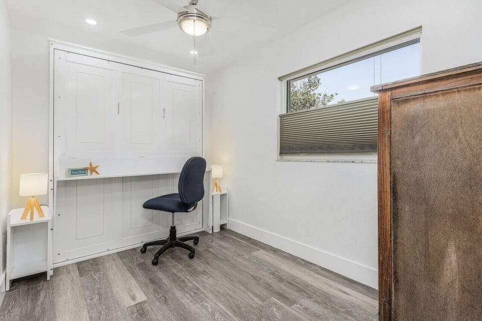 A Murphy Bed that transforms to a desk