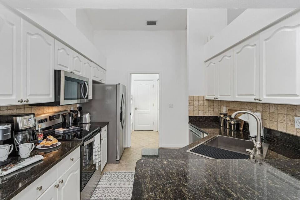 All modern appliances and COFFEE! Nice!