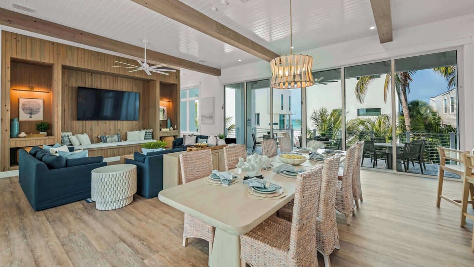 1st Living Level - Great Room - Dining Space - Open Floor Plan - Balcony Access - Gulf Views