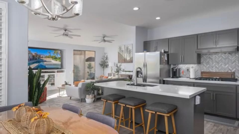 Fully stocked gourmet kitchen with everything you need to feel right at home.