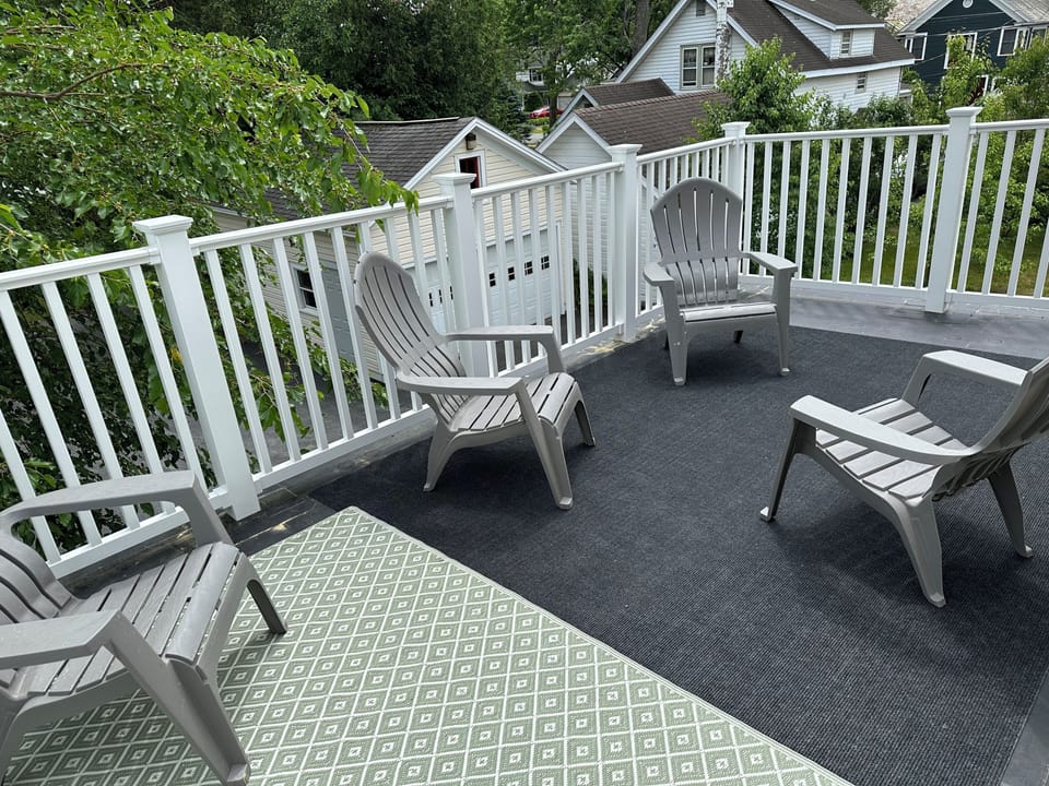 Relax out back on the porch