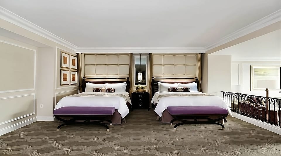 Settle into a serene, spacious room designed for deep sleep.