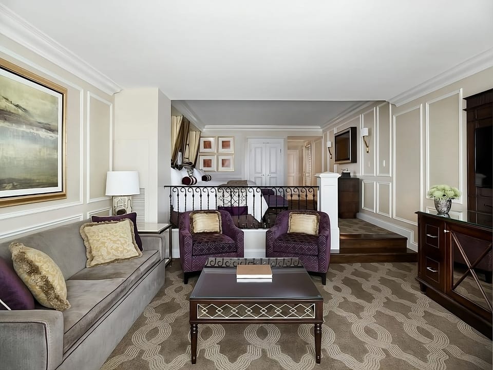 Lounge in style with generous space and refined, calming décor.