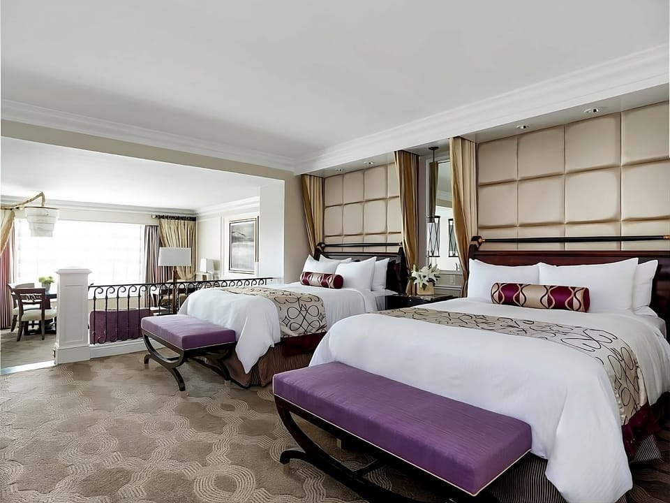 Stretch out together in a roomy double-queen suite.