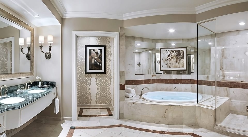 Indulge in a soothing whirlpool bath after a busy day.