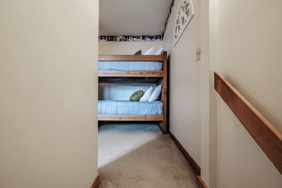 Upper level bedroom bunks
