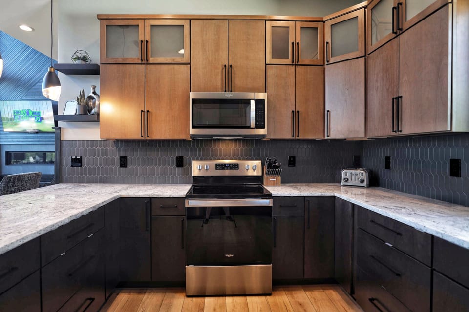 Spacious kitchen with plenty of storage and cabinet space