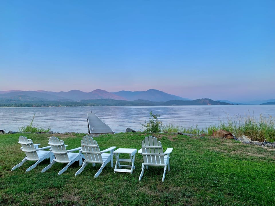 Peaceful Pend Oreille waters at dusk.
