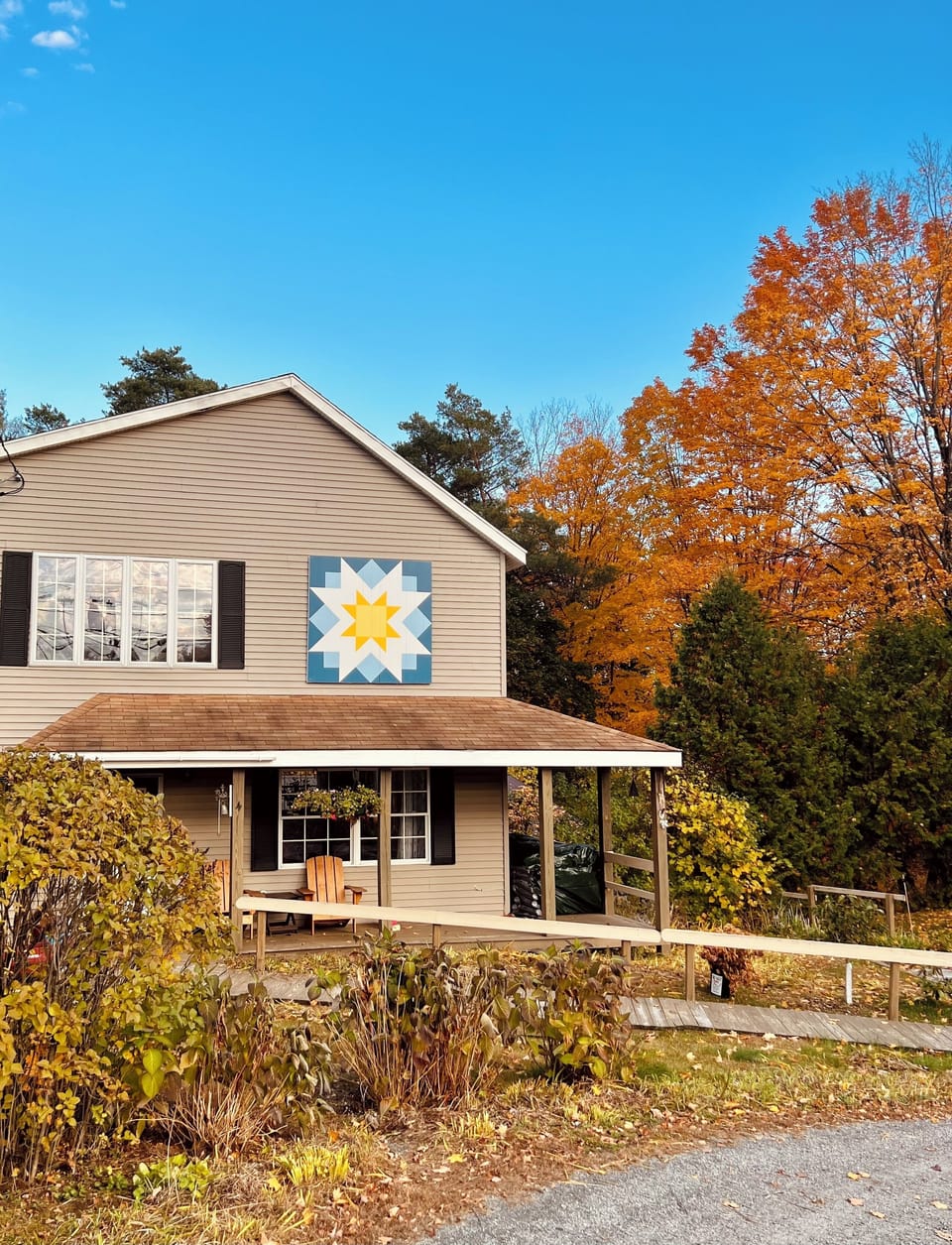 The house from the road
