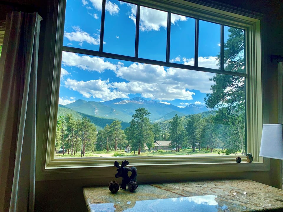 Views from the living room window.