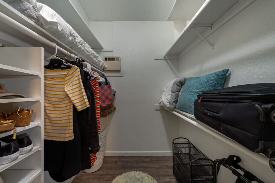 Primary bedroom`s walk-in closet