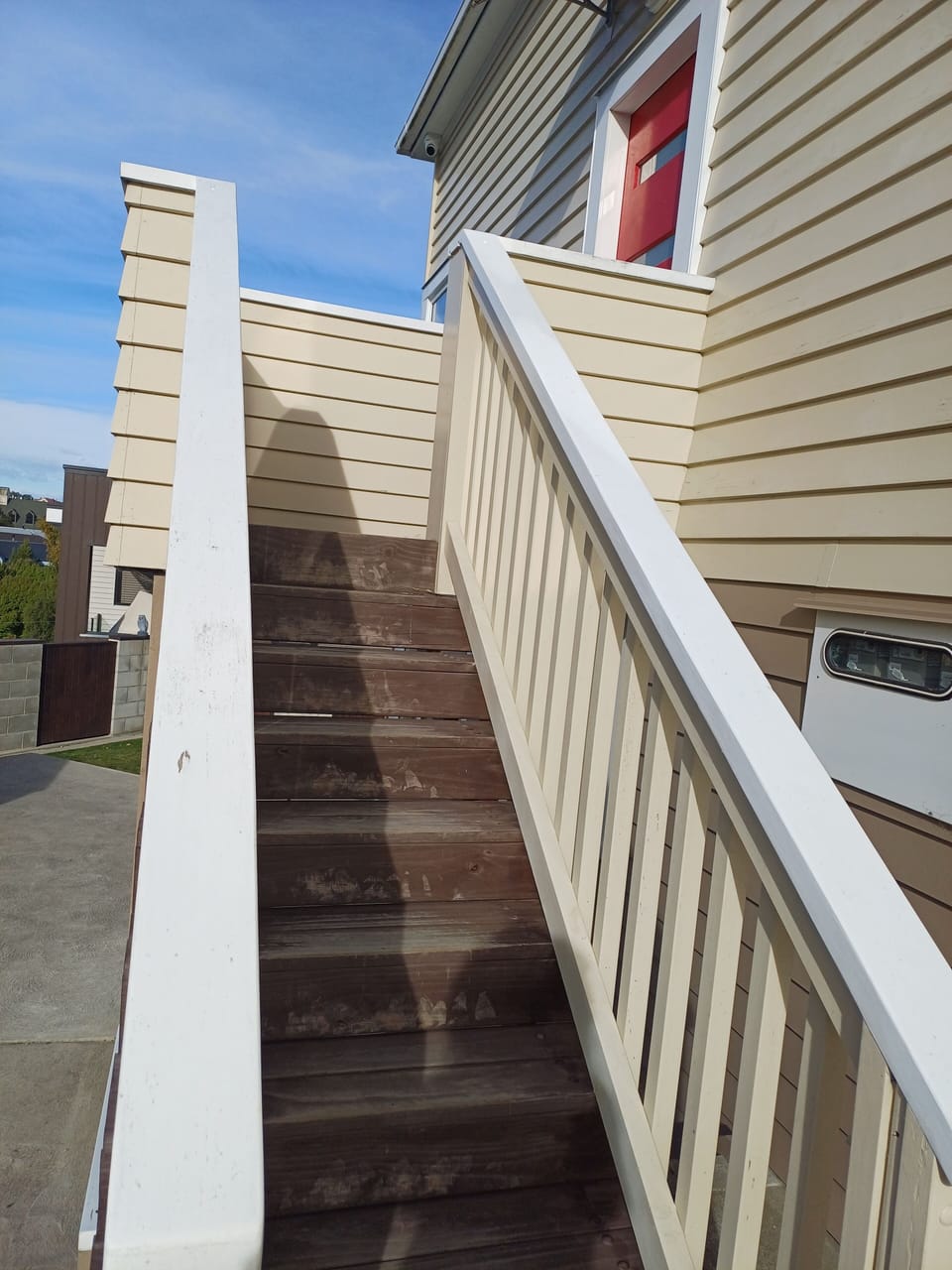 Stairs up to the appartment