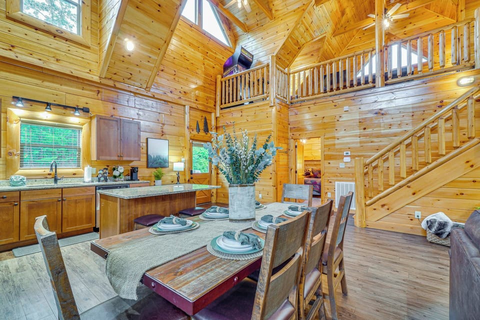 Dining Area | Main Level | Open Floor Plan | Central A/C & Heating