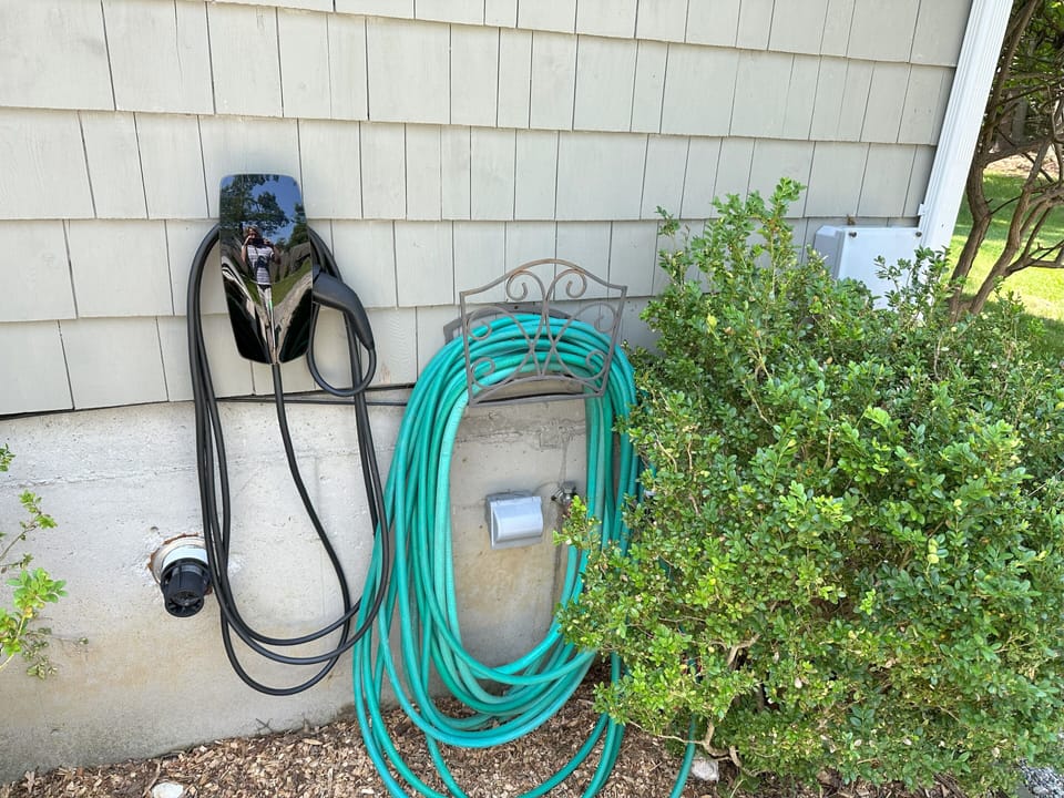 Tesla charger and hose.