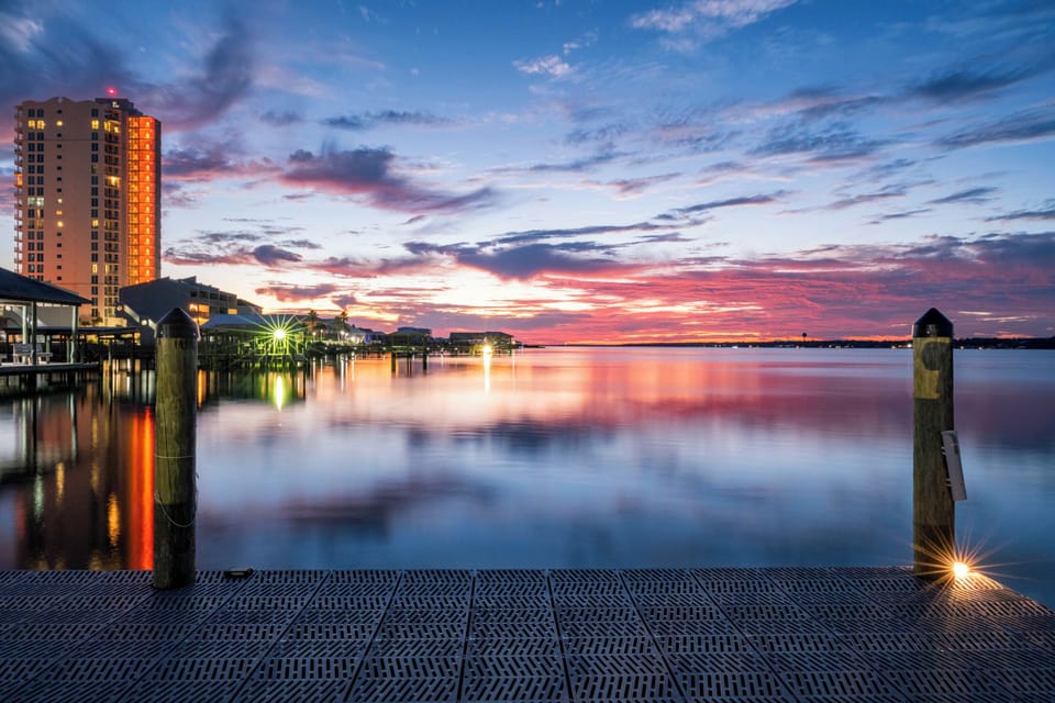 Stunning view of the water right outside the back door.