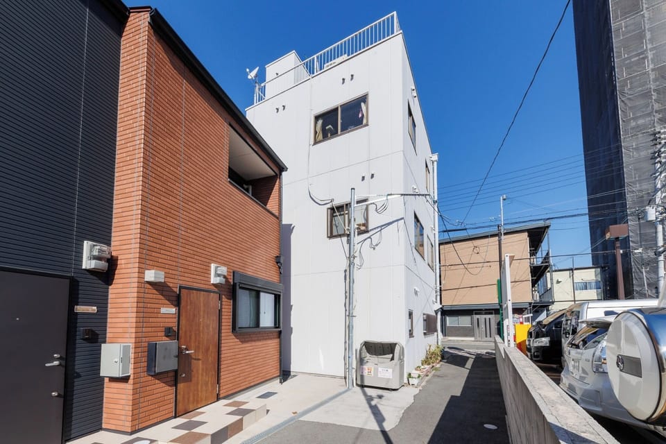 This is a photo of the exterior viewed from the side.