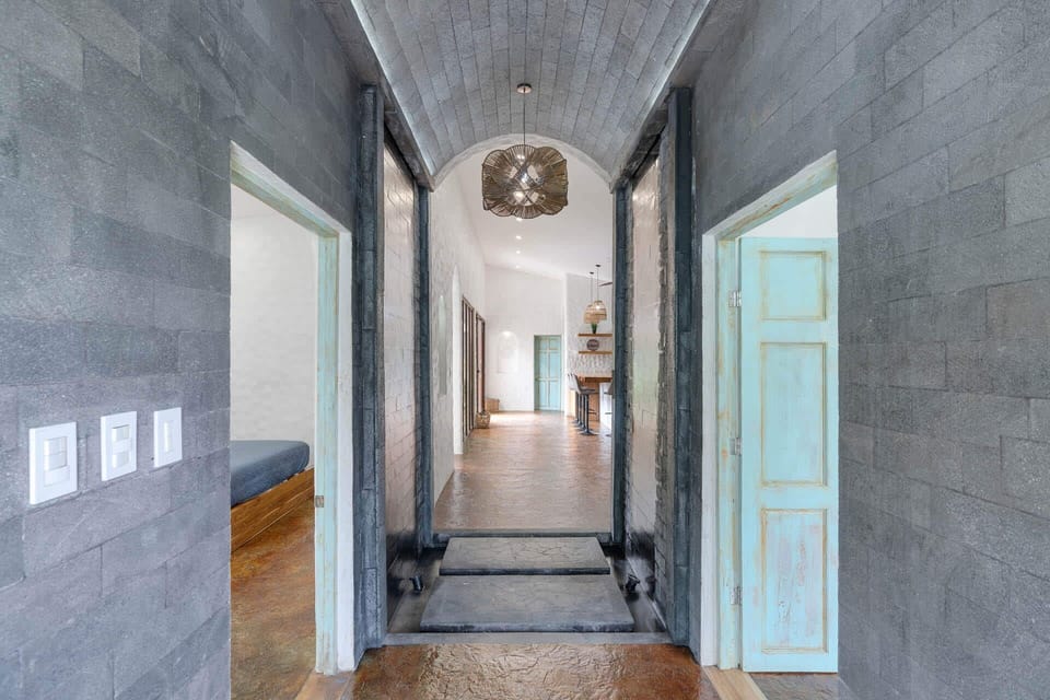 Hall to the spacious living room