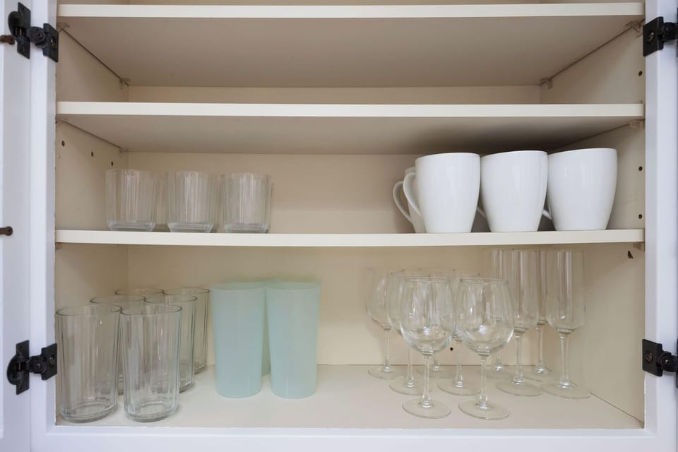 Practical kitchen with all essential cooking tools and utensil