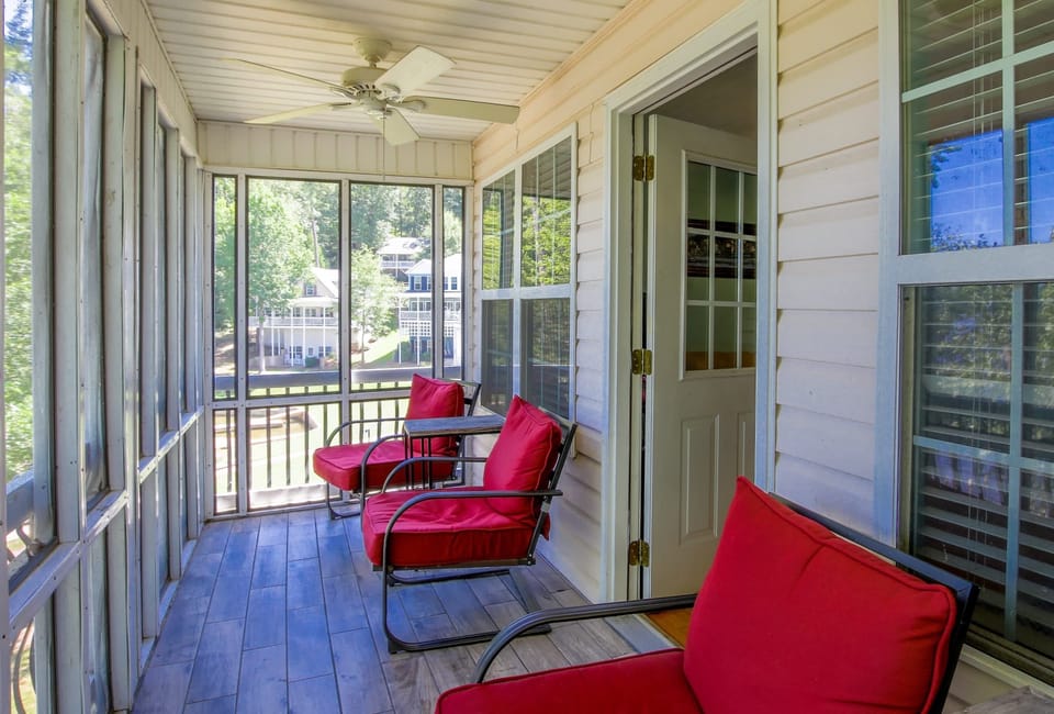 Screened in back porch
