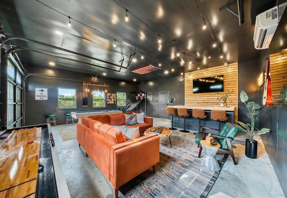 From shuffleboard to pool and everything in between, this game room has it all to keep everyone entertained for hours.