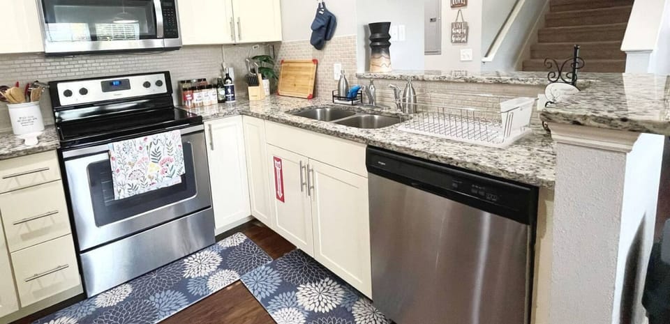 A fully equipped kitchen ready for cooking dining and making memories.